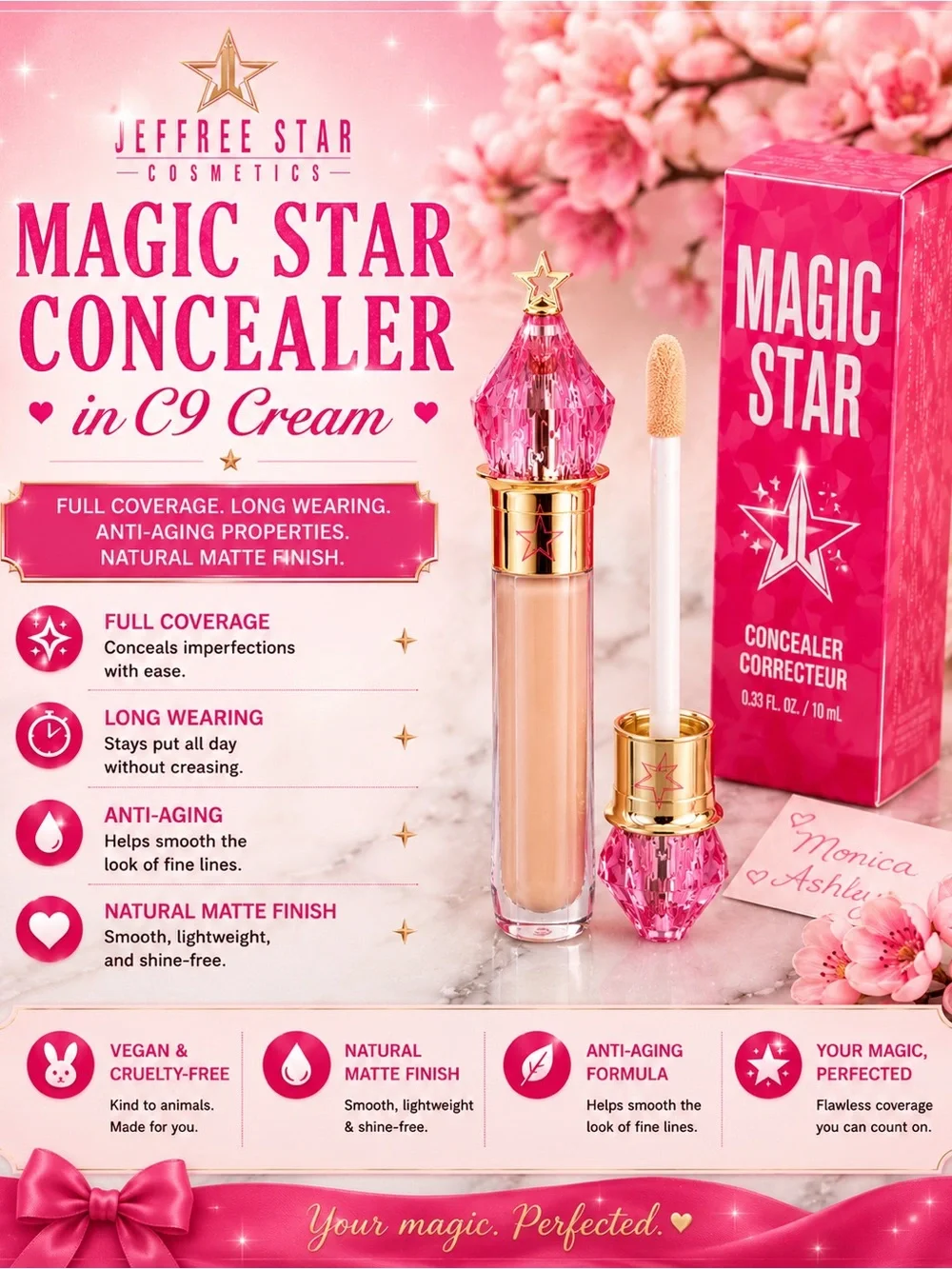 Jeffree Star Magic Star Concealer in C9 Cream